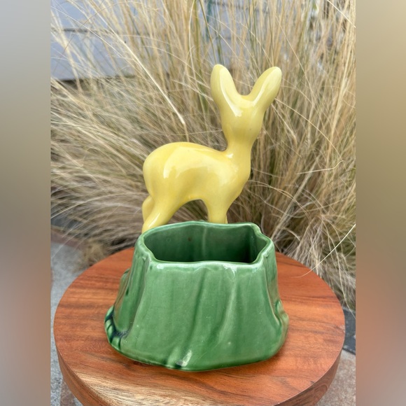 MCM Shawnee USA Pottery Deer Planter - Picture 4 of 9